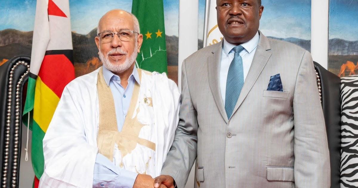 رئيس المجلس الوطني الصحراوي يستقبل من قبل رئيس البرلمان الإفريقي رئيس المجلس الوطني الصحراوي يستقبل من قبل رئيس البرلمان الإفريقي