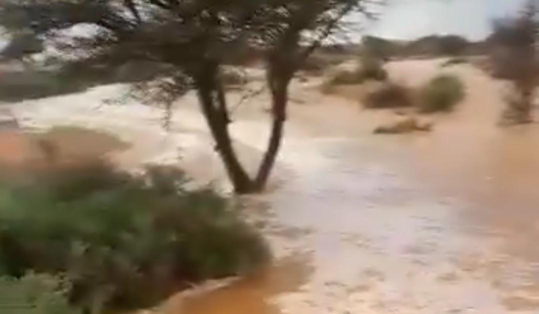 بعد الأمطار الغزيرة.. جريان وادي تفاريتي بعد الأمطار الغزيرة.. جريان وادي تفاريتي