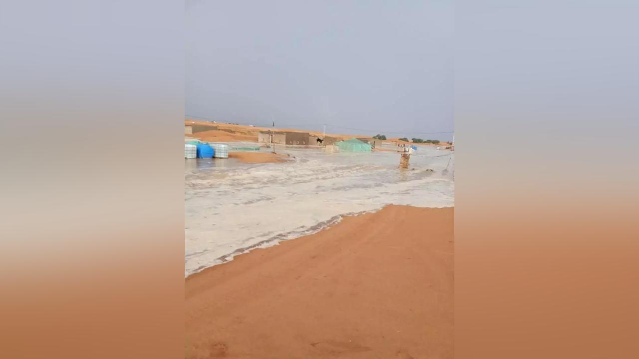 أمطار غزيرة وسيول تلحق أضرارا بمخيمات اللاجئين الصحراويين أمطار غزيرة وسيول تلحق أضرارا بمخيمات اللاجئين الصحراويين