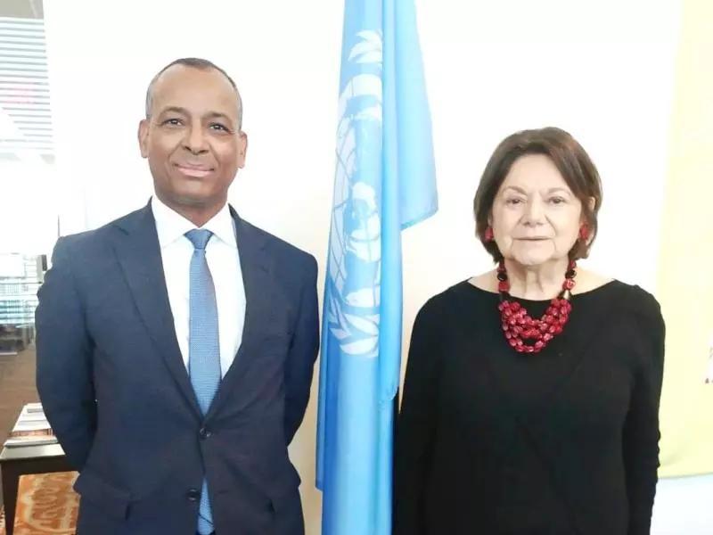لقاء ممثل الجبهة بالأمم المتحدة مع نائبة الأمين العام لقاء ممثل الجبهة بالأمم المتحدة مع نائبة الأمين العام