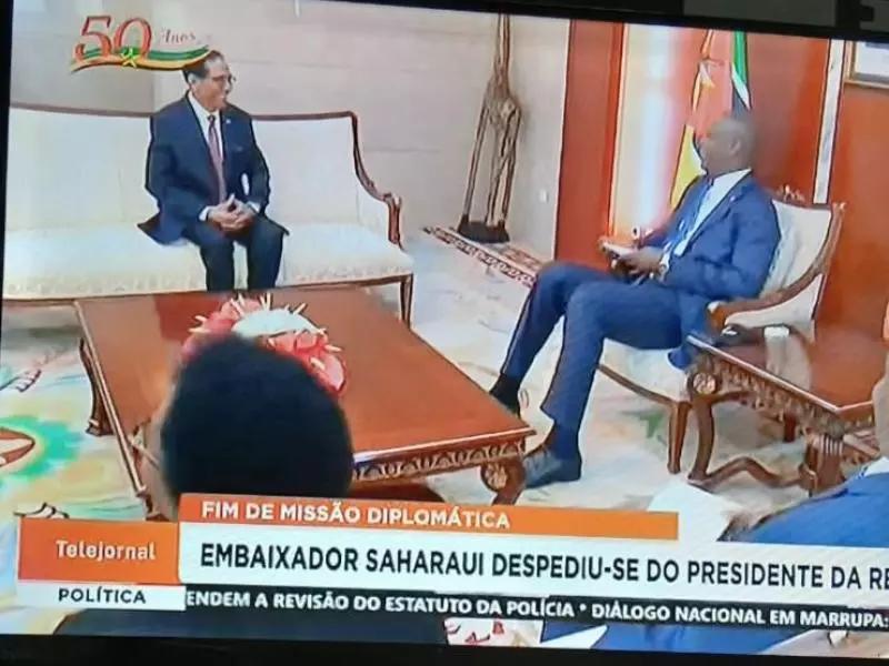 استقبال الرئيس الموزمبيقي للدبلوماسي ودادي أحمد الهيبة استقبال الرئيس الموزمبيقي للدبلوماسي ودادي أحمد الهيبة