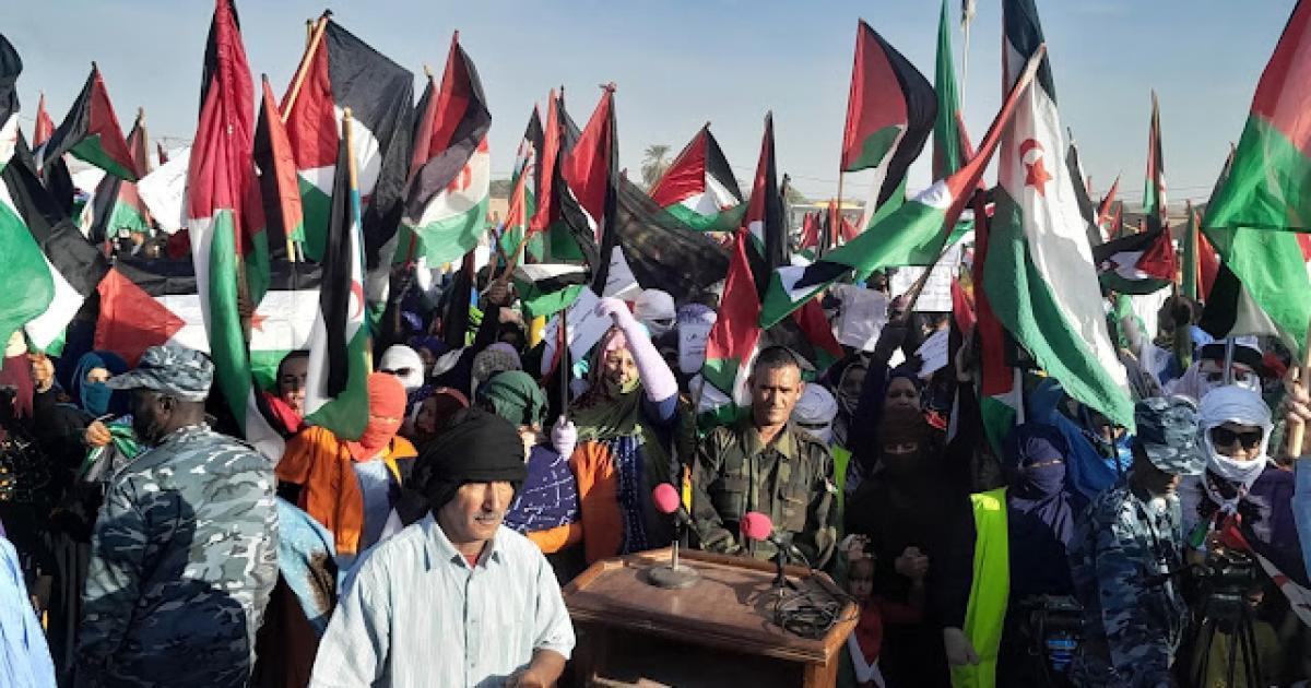 مظاهرات حاشدة في الداخلة تندد بحق تقرير المصير مظاهرات حاشدة في الداخلة تندد بحق تقرير المصير