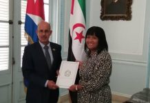 إبراهيم محمود يقدم أوراق اعتماده سفيرًا في كوبا إبراهيم محمود يقدم أوراق اعتماده سفيرًا في كوبا