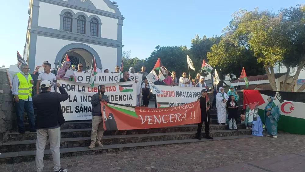 وقفة احتجاجية في إسبانيا لذكرى اتفاقية مدريد وقفة احتجاجية في إسبانيا لذكرى اتفاقية مدريد