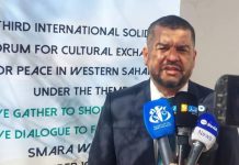 رئيس جسور السلام: الشعب الصحراوي يقرر مصيره رئيس جسور السلام: الشعب الصحراوي يقرر مصيره