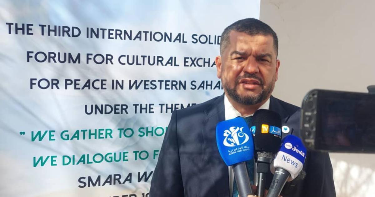 رئيس جسور السلام: الشعب الصحراوي يقرر مصيره رئيس جسور السلام: الشعب الصحراوي يقرر مصيره