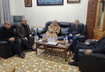 استقبال السفير الصحراوي لرئيس جمعية الإصلاح الجزائرية استقبال السفير الصحراوي لرئيس جمعية الإصلاح الجزائرية