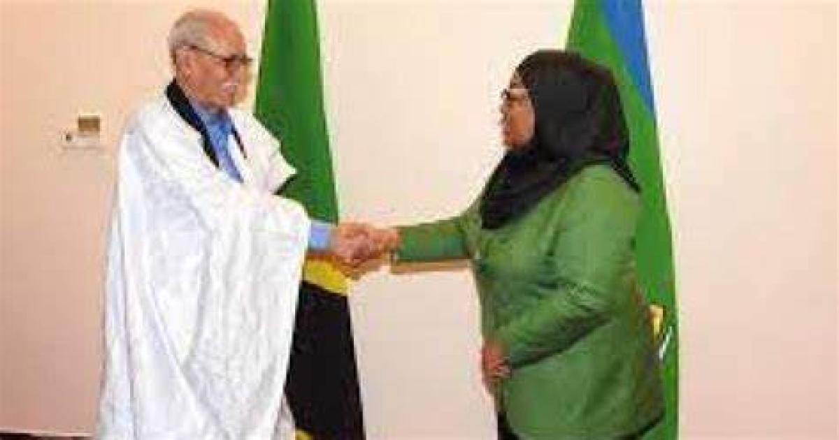 غالي يتلقى رسالة من نظيرته التنزانية غالي يتلقى رسالة من نظيرته التنزانية