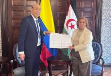 محمد عالي يقدم أوراق اعتماده سفيرًا لدى كولومبيا محمد عالي يقدم أوراق اعتماده سفيرًا لدى كولومبيا