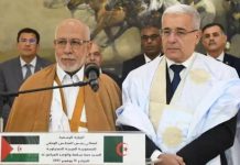 تهنئة جزائرية لرئيس المجلس الوطني الصحراوي تهنئة جزائرية لرئيس المجلس الوطني الصحراوي