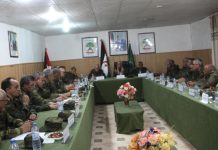 تسليم المهام لرئيس أركان جيش التحرير الصحراوي تسليم المهام لرئيس أركان جيش التحرير الصحراوي
