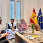 استقبال وزيرة الشباب الإسبانية لاتحاد الشبيبة الصحراوية استقبال وزيرة الشباب الإسبانية لاتحاد الشبيبة الصحراوية