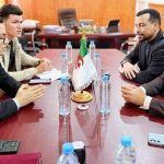 استقبال الأمين العام لاتحاد الطلبة في الجزائر استقبال الأمين العام لاتحاد الطلبة في الجزائر