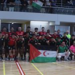 استقبال حافل للفريق الوطني لكرة القدم داخل الصالة استقبال حافل للفريق الوطني لكرة القدم داخل الصالة