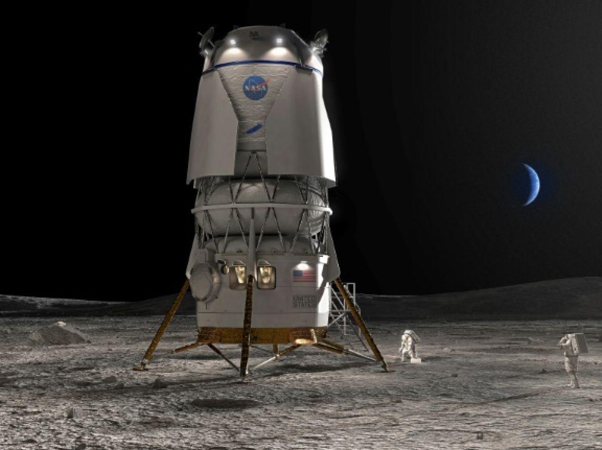 Après SpaceX, Blue Origin fera aussi atterrir des astronautes sur la Lune Après SpaceX, Blue Origin fera aussi atterrir des astronautes sur la Lune