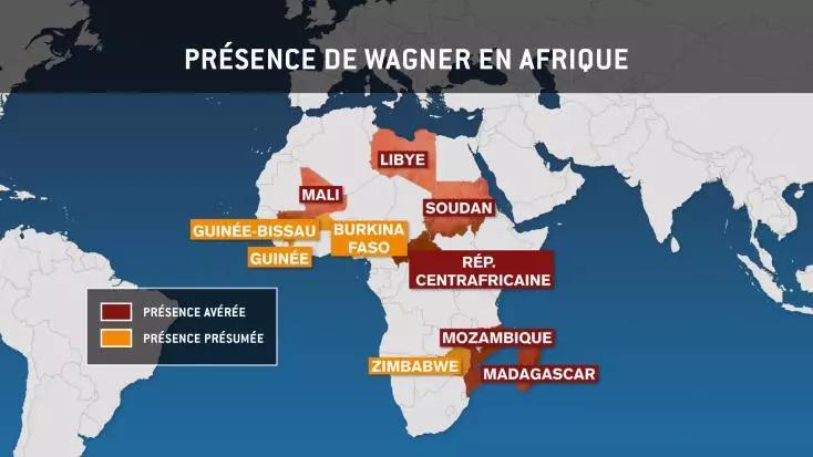 Où se trouvent les principales activités de Wagner en Afrique ? Où se trouvent les principales activités de Wagner en Afrique ?