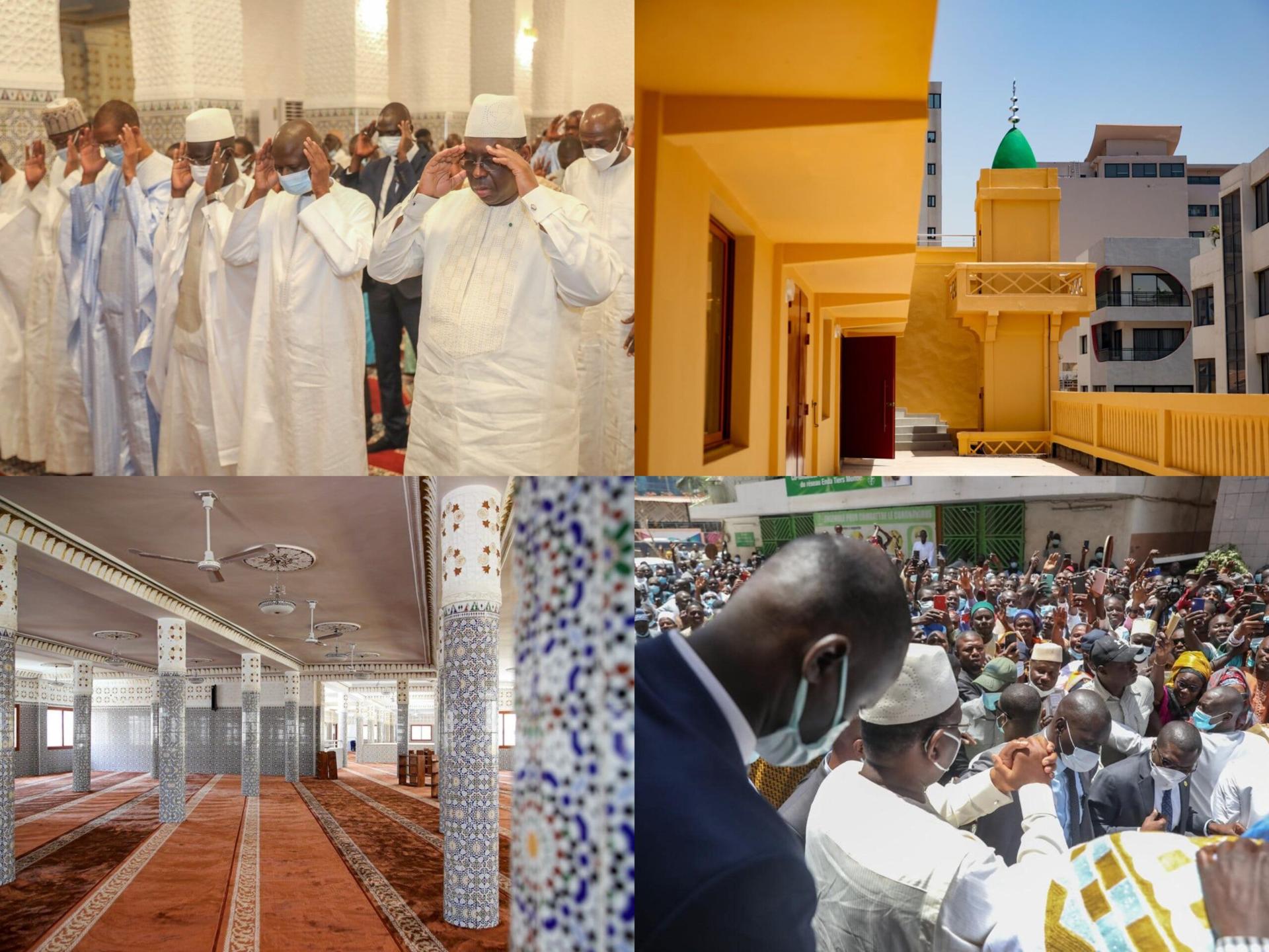Macky Sall a inauguré la mosquée Blanchot réhabilitée