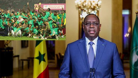 Macky Sall aux Lions du football : ’’Vous allez continuer à recevoir de l’Etat tout le soutien nécessaire’’ Macky Sall aux Lions du football : ’’Vous allez continuer à recevoir de l’Etat tout le soutien nécessaire’’