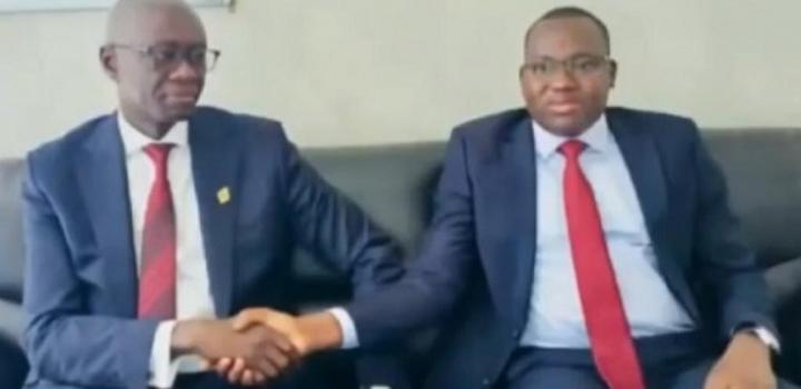 Sapco : Le président de l'Assemblée nationale Amadou Mame Diop passe le témoin au nouveau DG Souleymane Ndiaye Sapco : Le président de l'Assemblée nationale Amadou Mame Diop passe le témoin au nouveau DG Souleymane Ndiaye