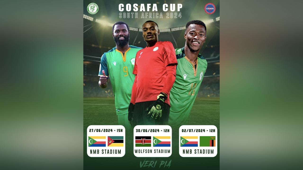 COSAFA CUP 2024: Les Comores dans un groupe très relevé COSAFA CUP 2024: Les Comores dans un groupe très relevé