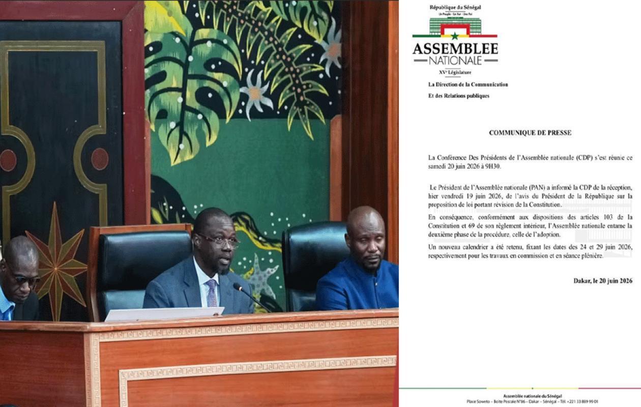 Révision Constitutionnelle: Assemblée Nationale Avance Révision Constitutionnelle: Assemblée Nationale Avance