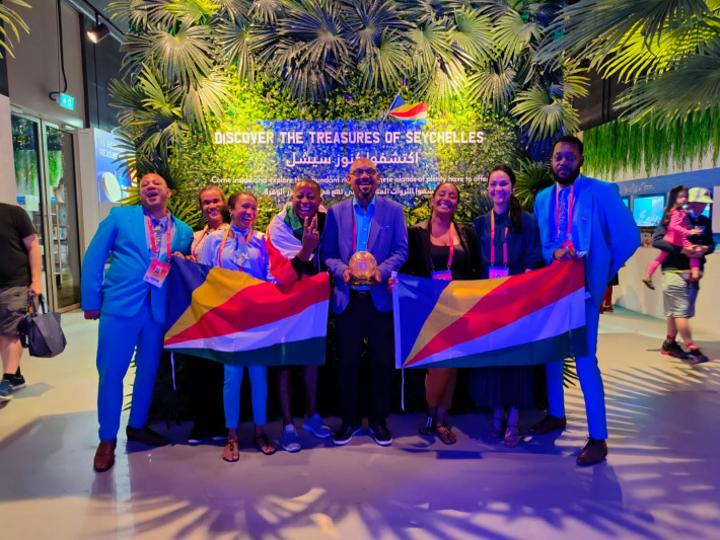 Reaction of deputy general commissioner of the Seychelles pavilion at