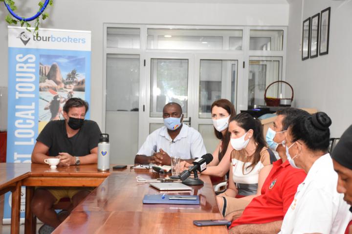 Preparations underway before extreme swimmer Wiersig swims from Mahé to La Digue Preparations underway before extreme swimmer Wiersig swims from Mahé to La Digue