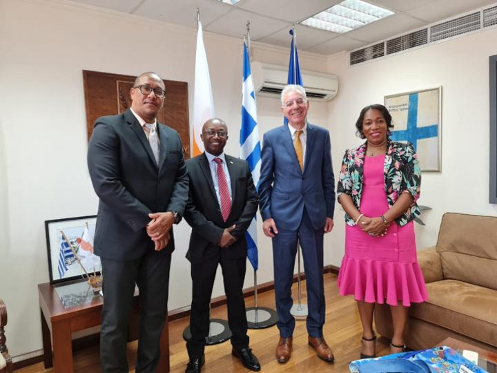 Education Minister Dr Justin Valentin, and Youth, Sports and Family Minister Marie-Celine Zialor on official mission to Cyprus Education Minister Dr Justin Valentin, and Youth, Sports and Family Minister Marie-Celine Zialor on official mission to Cyprus