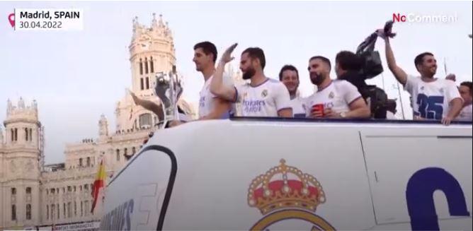 Real Madrid celebrate 35th Spanish La Liga title Real Madrid celebrate 35th Spanish La Liga title