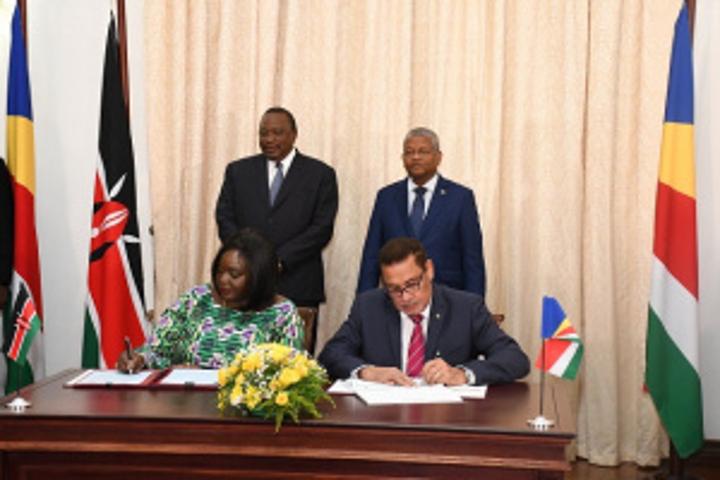Kenyan head of state visit to Seychelles: 10 cooperation agreements signed Kenyan head of state visit to Seychelles: 10 cooperation agreements signed