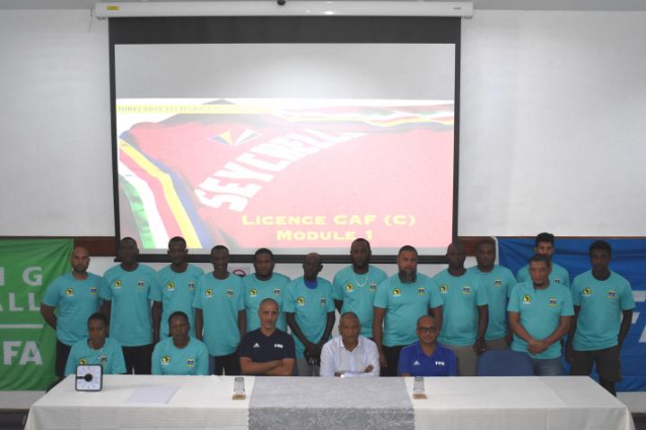 Football: Confédération Africaine de Football (Caf) – C License coaching course 25 coaches go for their C license Football: Confédération Africaine de Football (Caf) – C License coaching course 25 coaches go for their C license