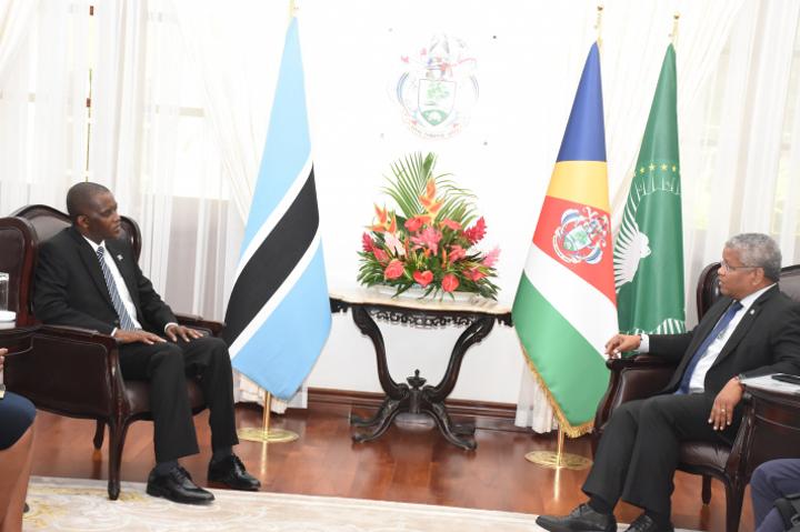 Outgoing HC of Botswana bids farewell to President Ramkalawan Outgoing HC of Botswana bids farewell to President Ramkalawan