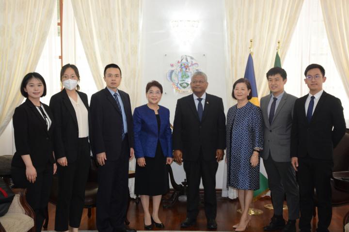President Ramkalawan receives special representative of the Chinese government on African Affairs at State House President Ramkalawan receives special representative of the Chinese government on African Affairs at State House