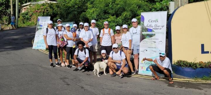 22kg of waste collected along Anse Major trail 22kg of waste collected along Anse Major trail