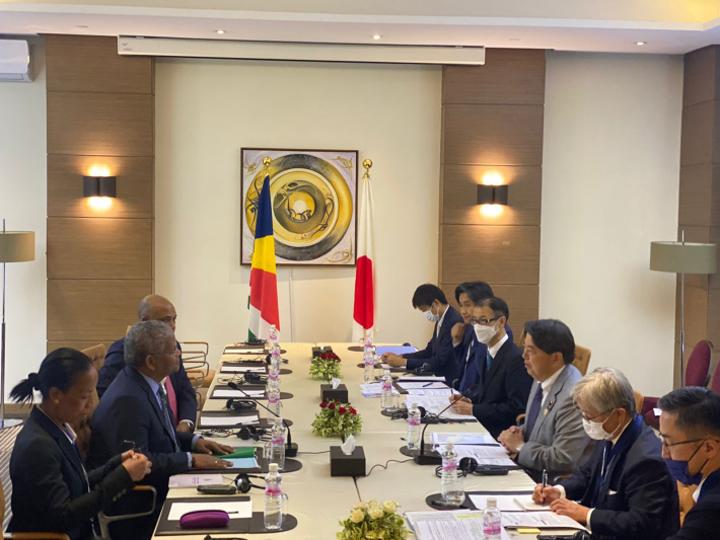 President Ramkalawan meets Japan’s Foreign Minister Hayashi Yoshimasa President Ramkalawan meets Japan’s Foreign Minister Hayashi Yoshimasa