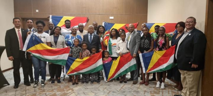 President meets Seychellois community in Kinshasa President meets Seychellois community in Kinshasa