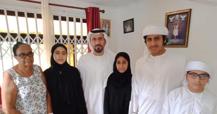UAE charge d’affaires pays respects to Ms Albert and family UAE charge d’affaires pays respects to Ms Albert and family