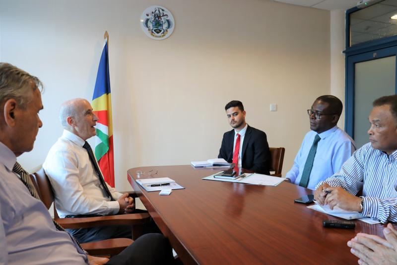 Newly Accredited Israeli Ambassador Calls On Minister Joubert - Seychelles