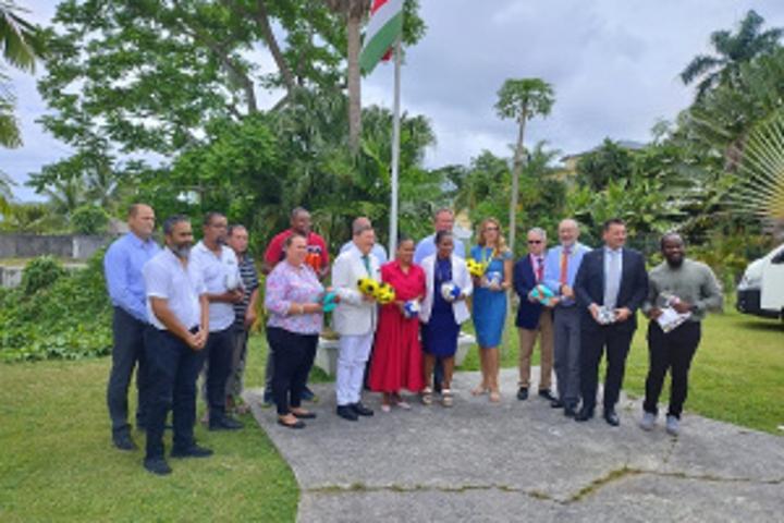 Seychelles' honorary consuls donate sports equipment to local federations Seychelles' honorary consuls donate sports equipment to local federations
