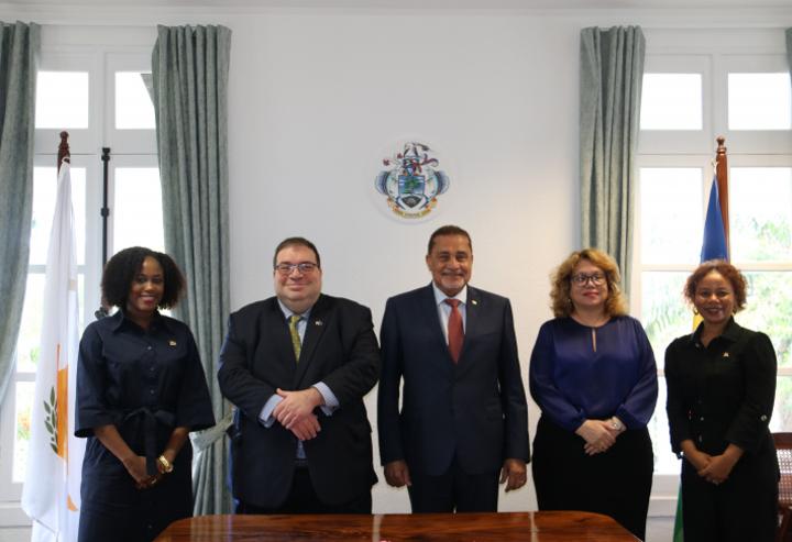 Newly accredited HC of Cyprus pays courtesy call on Minister Radegonde Newly accredited HC of Cyprus pays courtesy call on Minister Radegonde