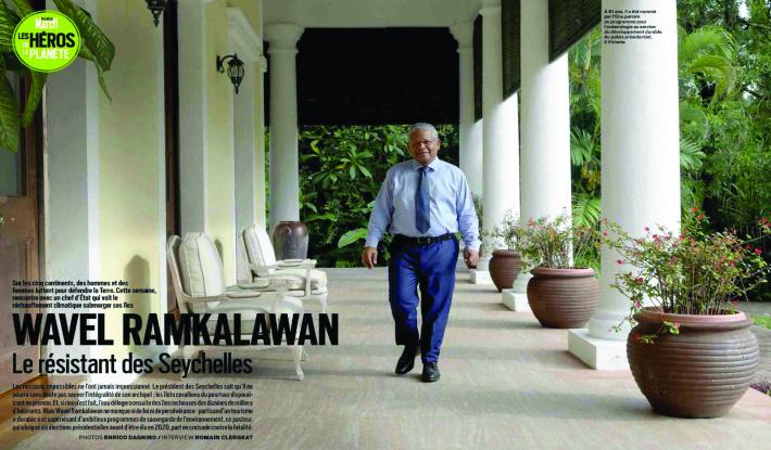 President Wavel Ramkalawan in Paris Match President Wavel Ramkalawan in Paris Match