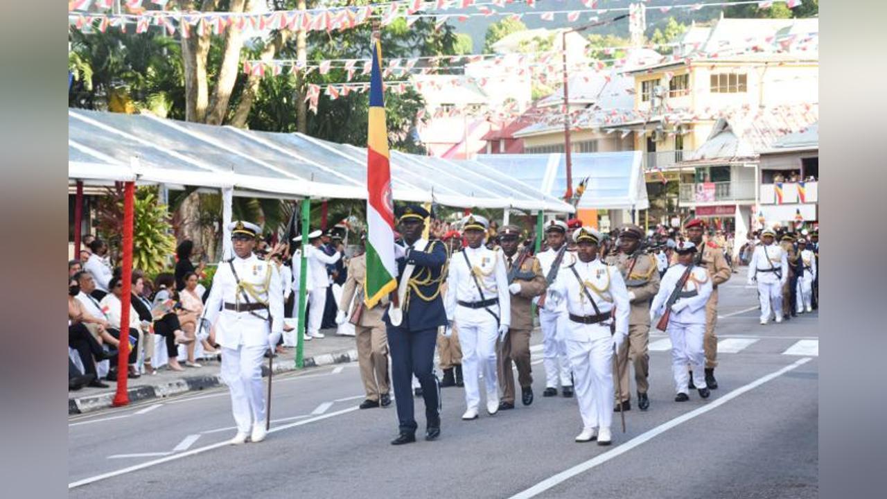 Military parade highlight of National Day celebrations Seychelles