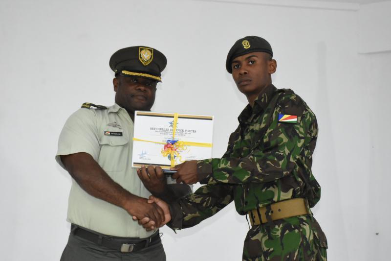 Eleven new recruits join the ranks of the Seychelles Defence Forces ...