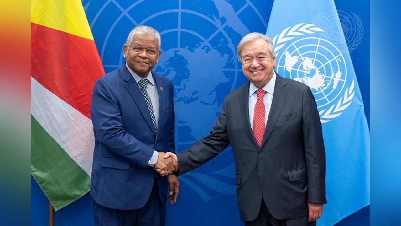 UN Secretary-General commends Seychelles as frontline partner for issues of concern for the organisation UN Secretary-General commends Seychelles as frontline partner for issues of concern for the organisation
