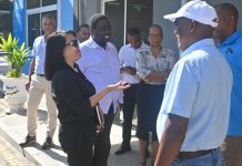 Minister Laporte engages with SPTC staff Minister Laporte engages with SPTC staff