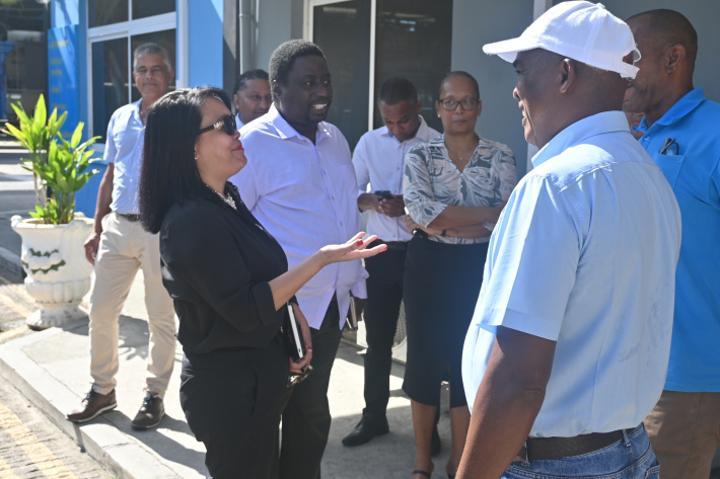 Minister Laporte engages with SPTC staff Minister Laporte engages with SPTC staff