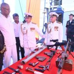 President Herminie attends reception on Russian corvette President Herminie attends reception on Russian corvette