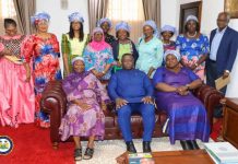 50/50 Group pays courtesy call on President Bio