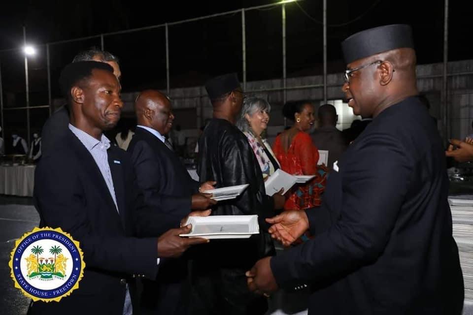 Sharing his Government’s Achievements… President Bio Dines with Foreign Diplomats & Development Partners Sharing his Government’s Achievements… President Bio Dines with Foreign Diplomats & Development Partners