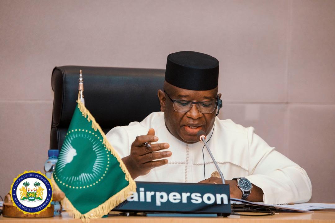 Sierra Leone’s President Julius Maada Bio Briefs C-10 Foreign Ministers and Ambassadors on Progress Canvassing the Common African Position on Reforming UN Security Council Sierra Leone’s President Julius Maada Bio Briefs C-10 Foreign Ministers and Ambassadors on Progress Canvassing the Common African Position on Reforming UN Security Council